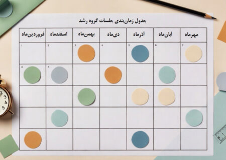 تنظیم جدول زمانبندی جلسات گروههای رشد