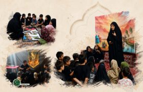 نگارخانه| روایتگران عاشورا در موکب‌های کودک و نوجوان