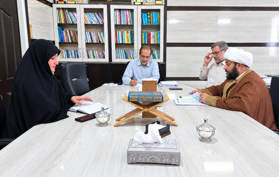 نشست مسئولان امین ناحیه یک قم با مدیر ناحیه