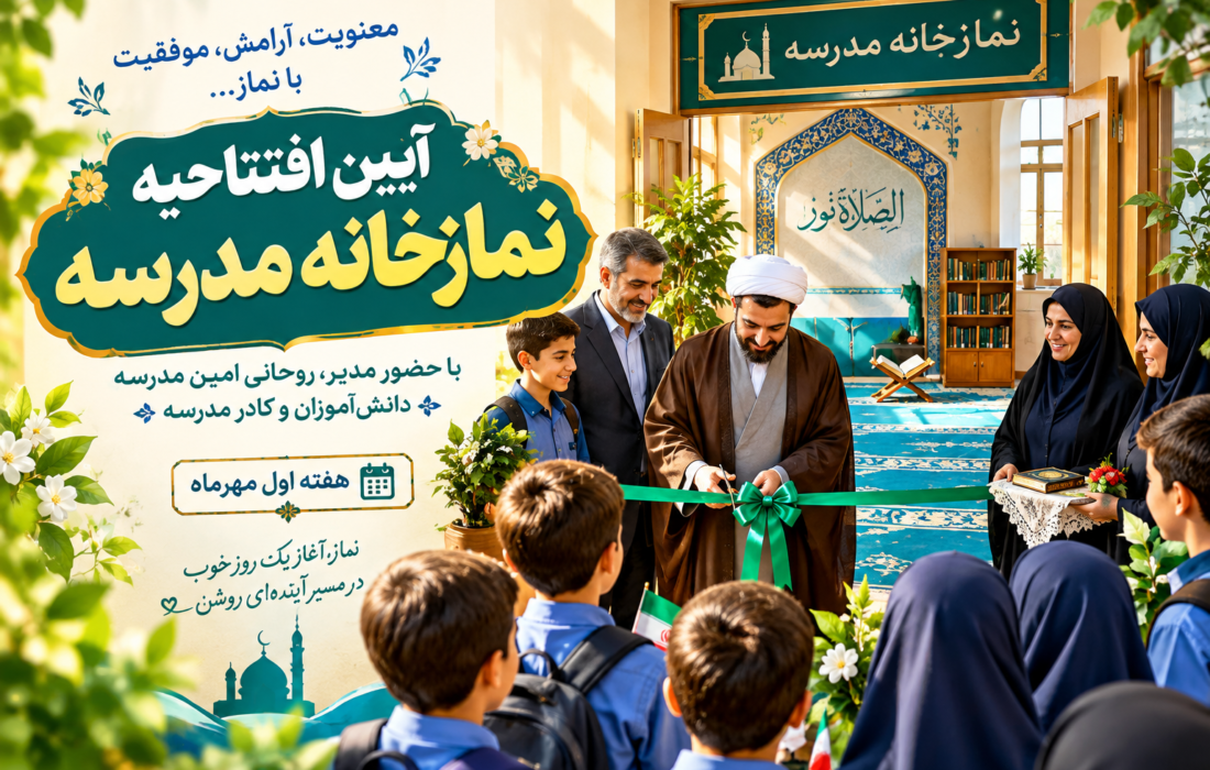 آیین بازگشایی نمازخانه مدرسه